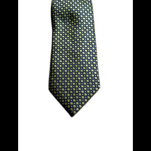 Donald J Trump Black Gold Check Silk Tie